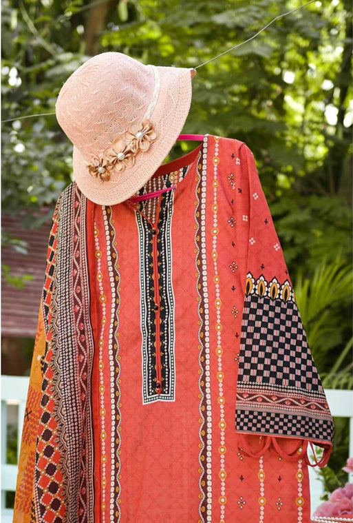 HYRA BY MURASHE | 3 PIECE | UNSTITCHED PRINTED LAWN SUIT