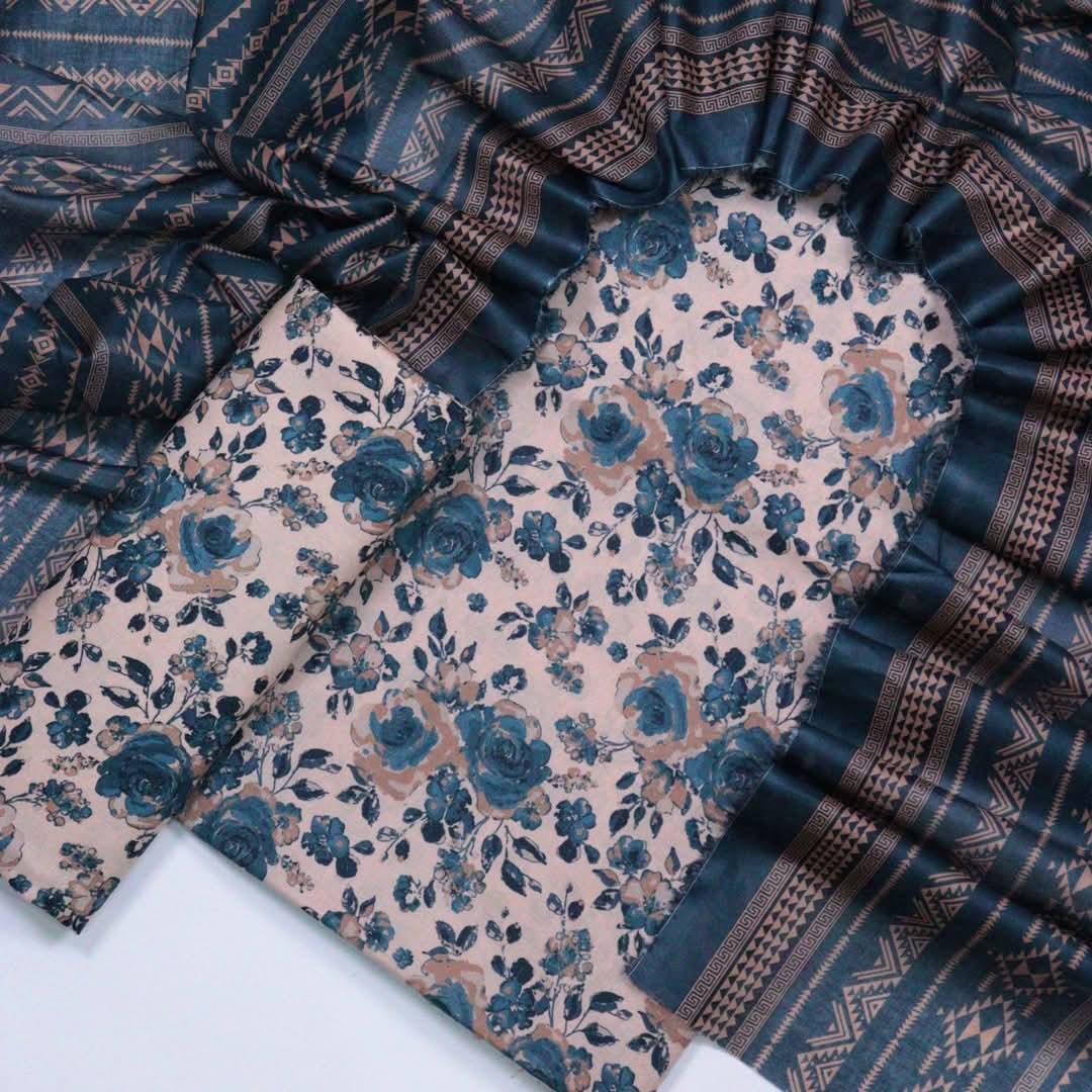 BIN SAEED | 3 PIECE | UNSTITCHED PRINTED LAWN SUIT