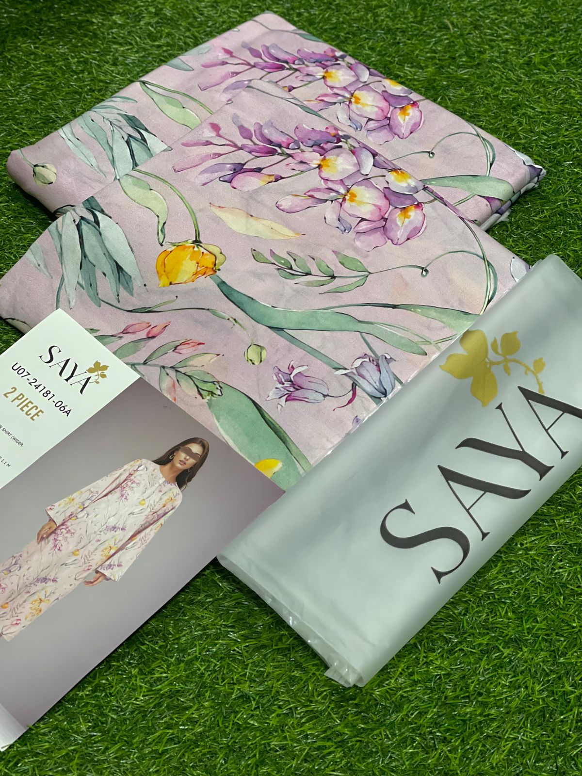 SAYA | 2 PIECE | UNSTITCHED PRINTED LAWN SUIT