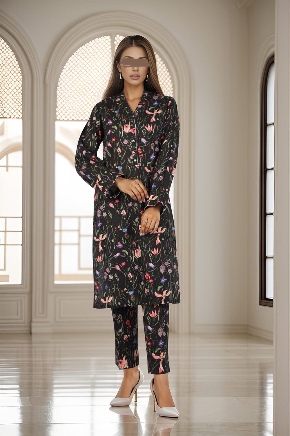 SAYA | 2 PIECE | UNSTITCHED PRINTED LAWN SUIT