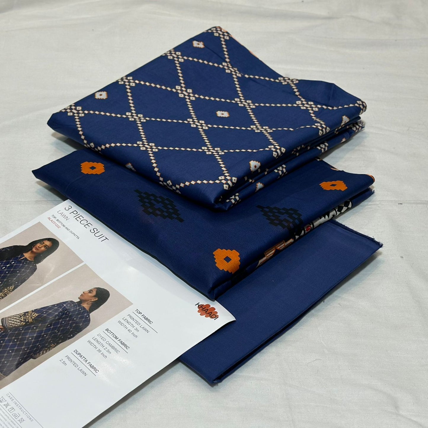 KHAADI | 3 PIECE | UNSTITCHED PRINTED LAWN SUIT