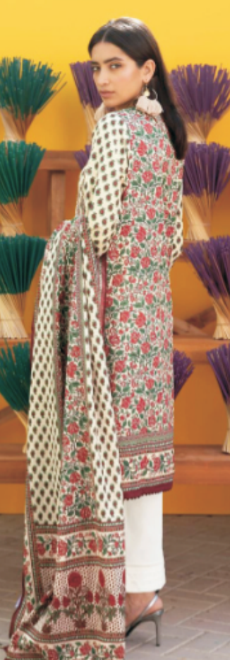 KHAADI | 3 PIECE | UNSTITCHED PRINTED LAWN SUIT