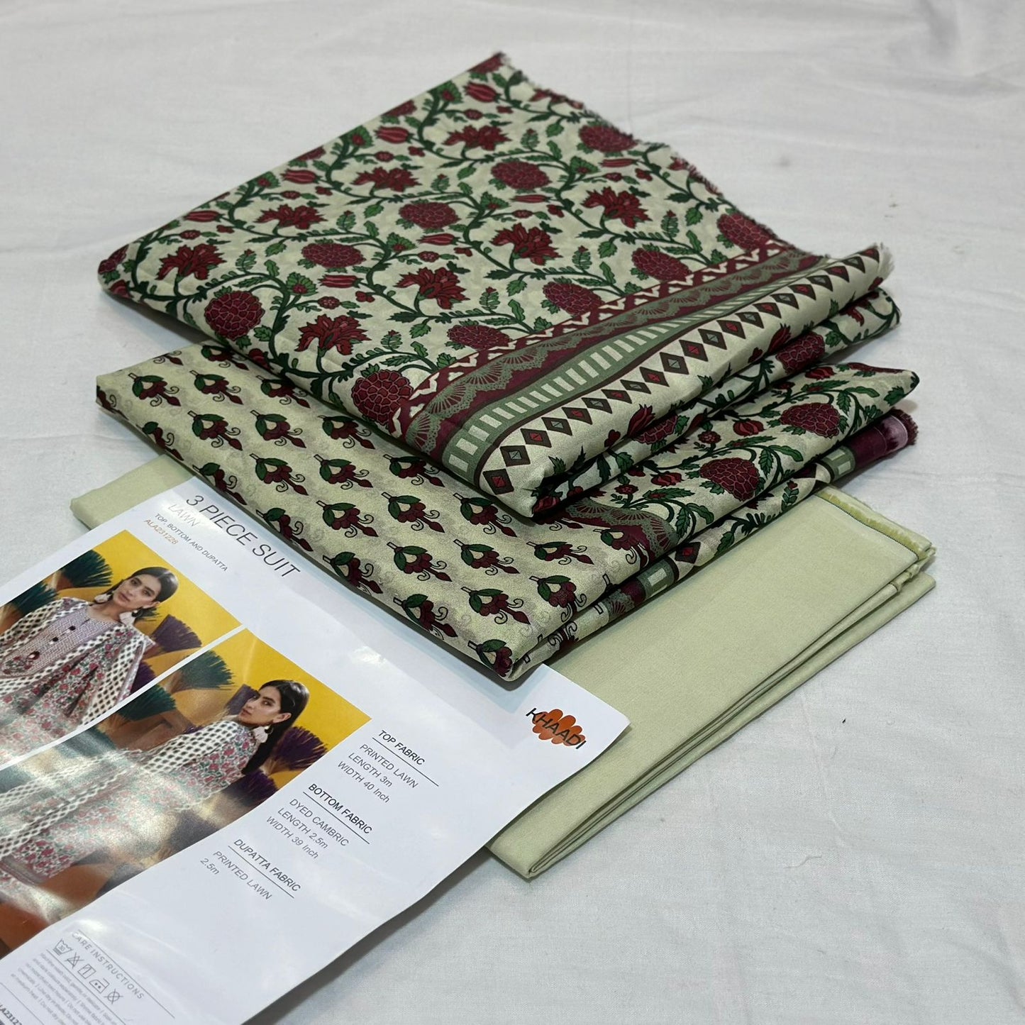 KHAADI | 3 PIECE | UNSTITCHED PRINTED LAWN SUIT
