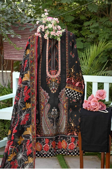 HYRA BY MURASHE | 3 PIECE | UNSTITCHED PRINTED LAWN SUIT
