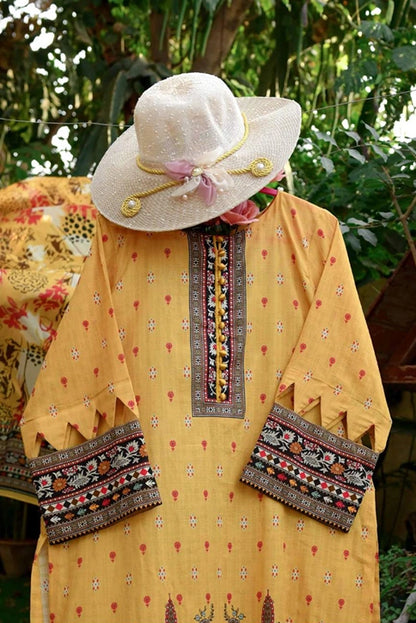 HYRA BY MURASHE | 3 PIECE | UNSTITCHED PRINTED LAWN SUIT