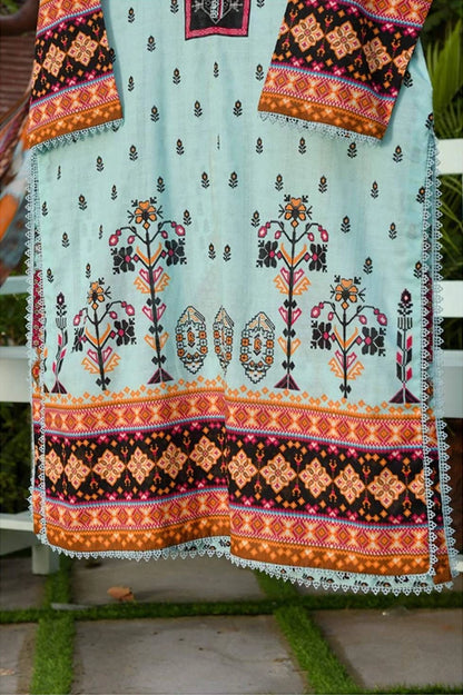HYRA BY MURASHE | 3 PIECE | UNSTITCHED PRINTED LAWN SUIT