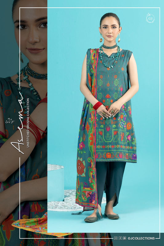 ASEMA BY GULL JEE | 3 PIECE | UNSTITCHED PRINTED LAWN SUIT