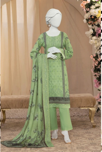 SEHER |  3 PIECE | UNSTITCHED FANCY EMBROIDERED LAWN SUIT