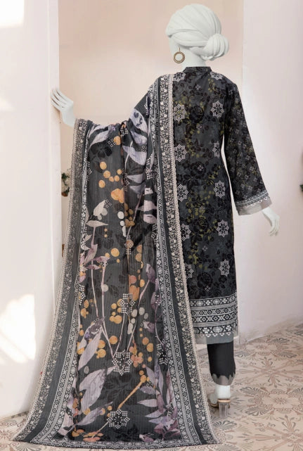 SEHER |  3 PIECE | UNSTITCHED FANCY EMBROIDERED LAWN SUIT
