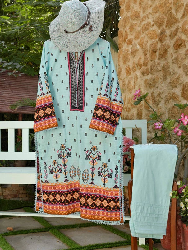 HYRA BY MURASHE | 3 PIECE | UNSTITCHED PRINTED LAWN SUIT