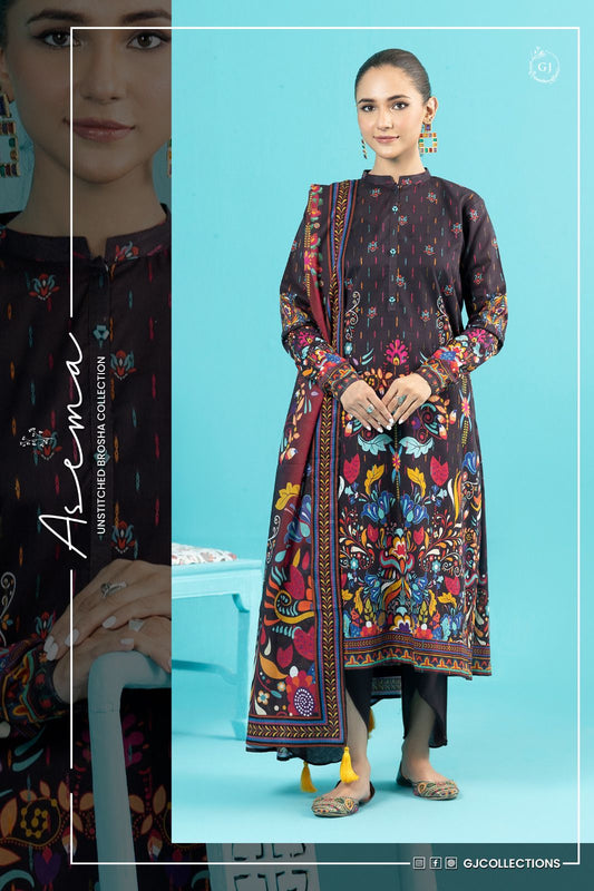 ASEMA BY GULL JEE | 3 PIECE | UNSTITCHED PRINTED LAWN SUIT