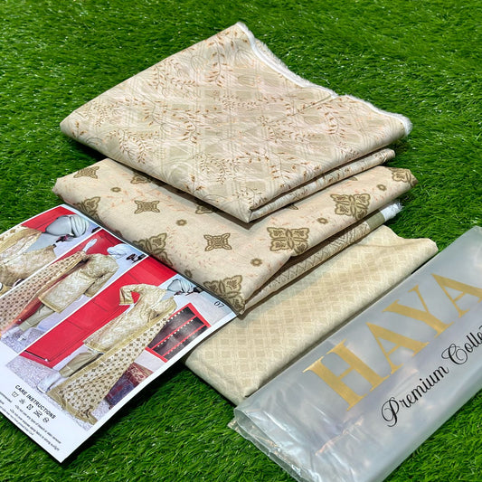 HAYA | 3 PIECE | UNSTITCHED PRINTED LAWN SUIT