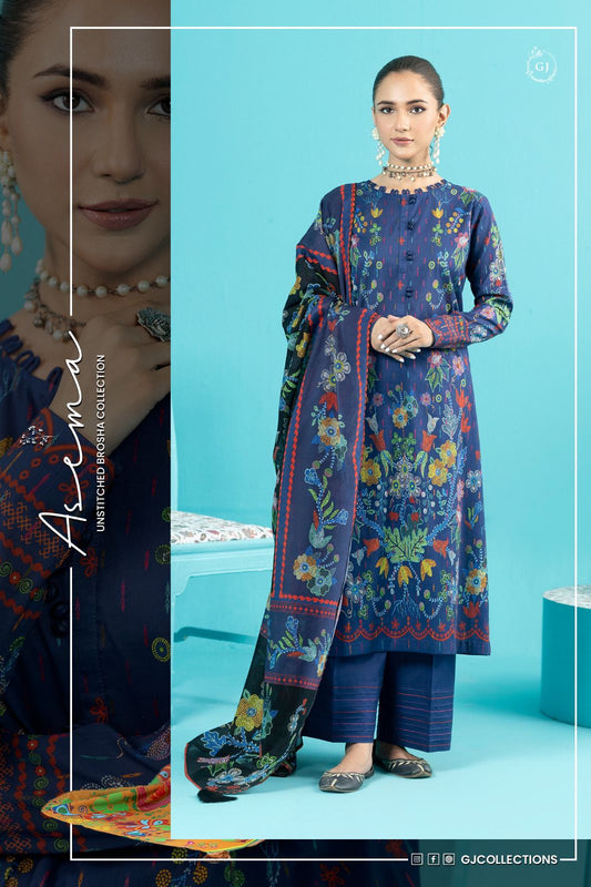 ASEMA BY GULL JEE | 3 PIECE | UNSTITCHED PRINTED LAWN SUIT