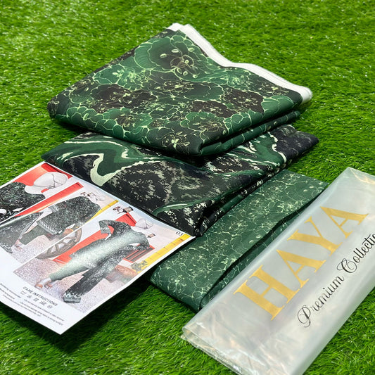 HAYA | 3 PIECE | UNSTITCHED PRINTED LAWN SUIT