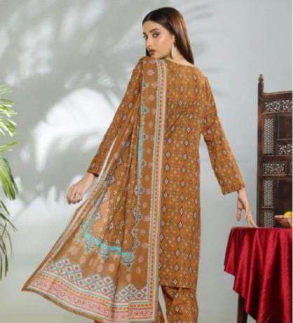 EDENROBE | 3 PIECE | UNSTITCHED PRINTED LAWN SUIT
