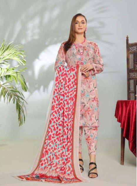 EDENROBE | 3 PIECE | UNSTITCHED PRINTED LAWN SUIT