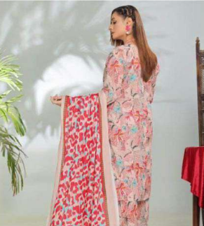 EDENROBE | 3 PIECE | UNSTITCHED PRINTED LAWN SUIT