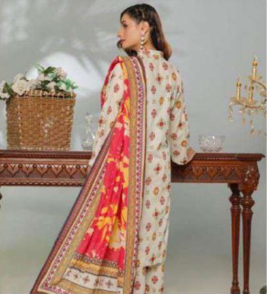 EDENROBE | 3 PIECE | UNSTITCHED PRINTED LAWN SUIT
