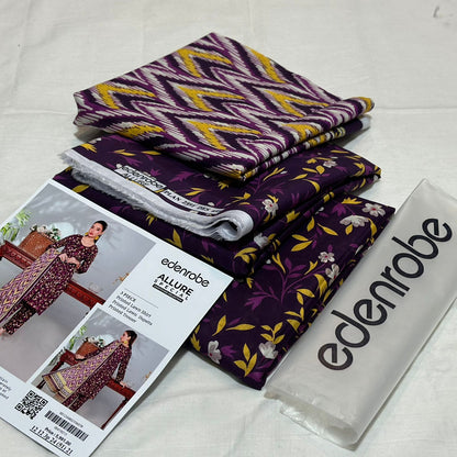 EDENROBE | 3 PIECE | UNSTITCHED PRINTED LAWN SUIT