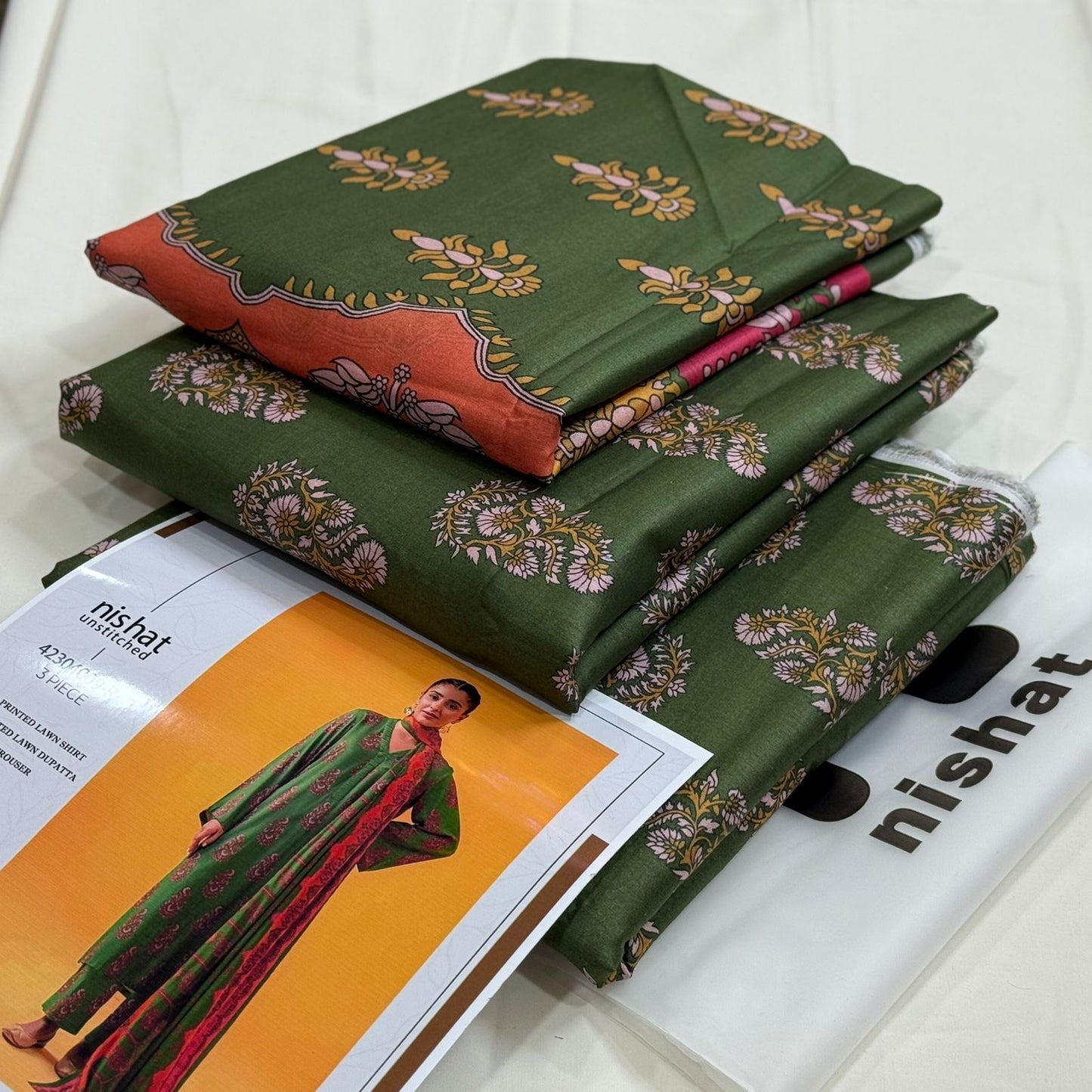 NISHAT | 3 PIECE | UNSTITCHED PRINTED LAWN SUIT