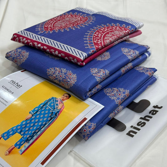NISHAT | 3 PIECE | UNSTITCHED PRINTED LAWN SUIT
