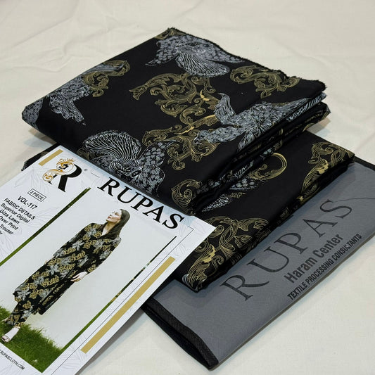 RUPAS  | 2 PIECE | UNSTITCHED PRINTED LAWN SUIT