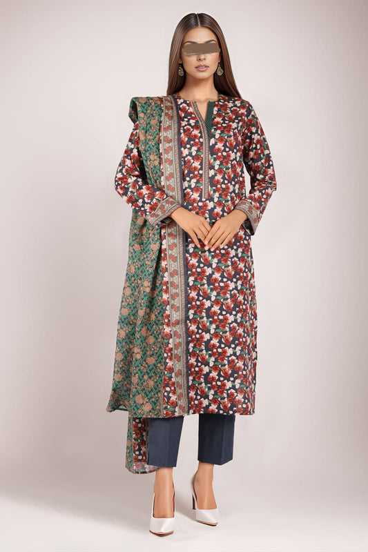 SAYA | 3 PIECE | UNSTITCHED PRINTED LAWN SUIT
