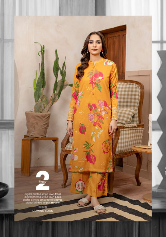 AYLIN BY GULL JEE | 2 PIECE | UNSTITCHED PRINTED LAWN SUIT